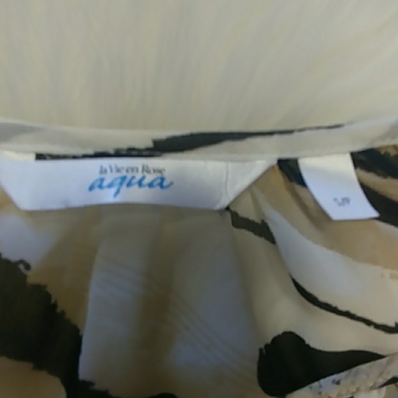 La Vie en Rose Aqua Sheer Animal Print Bathing Suit Coverup - Picture 8 of 8